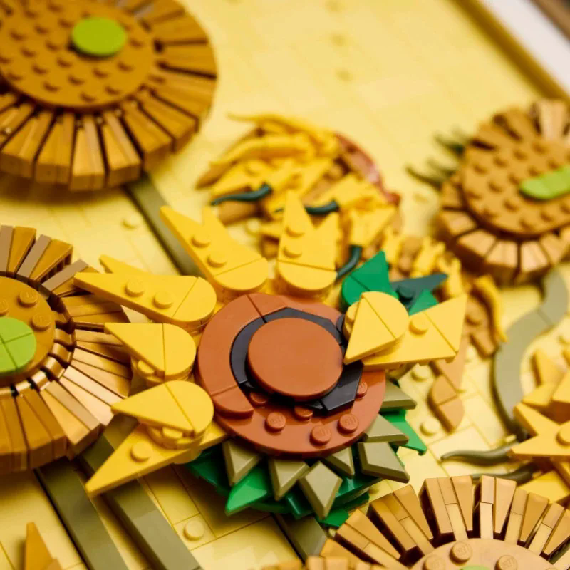 New MOC 3D Sunflower Painting  - Photography Architecture ulasan dan harga