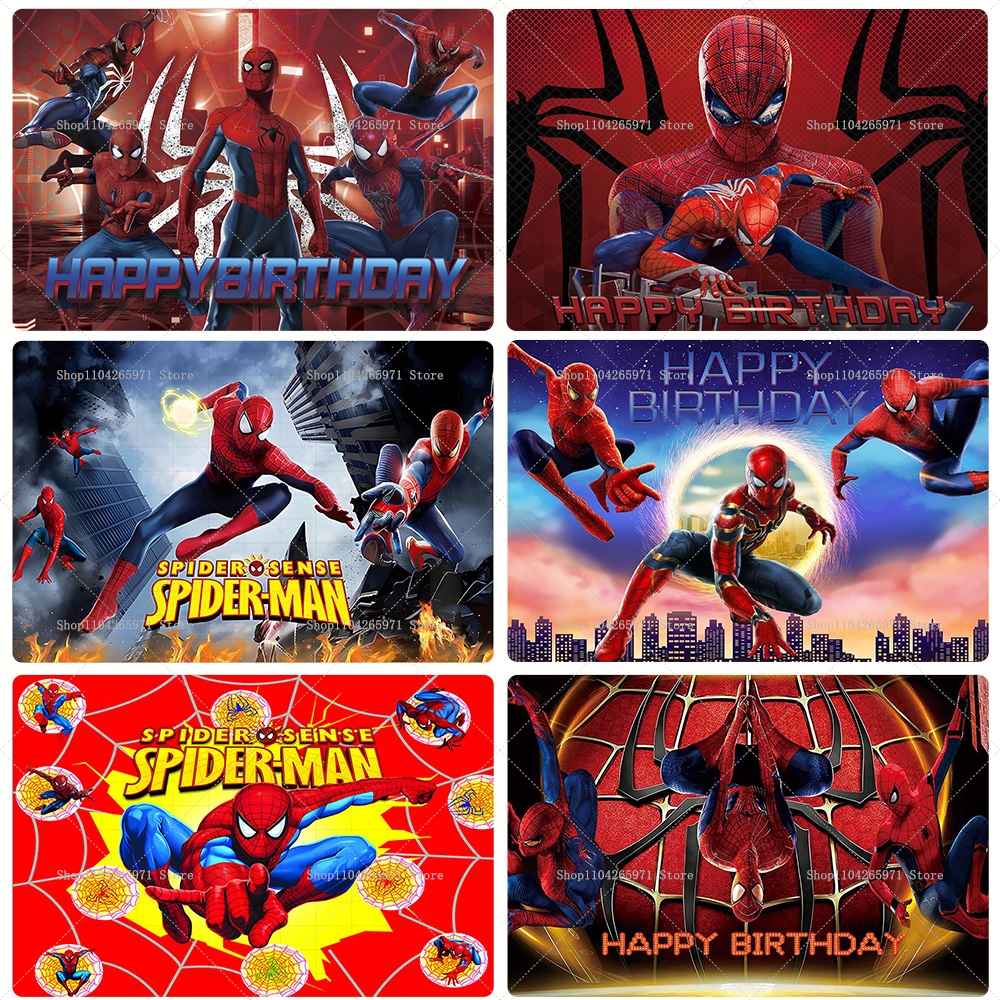 Spiderman Superhero Backdrop B - Photography Architecture ulasan dan harga