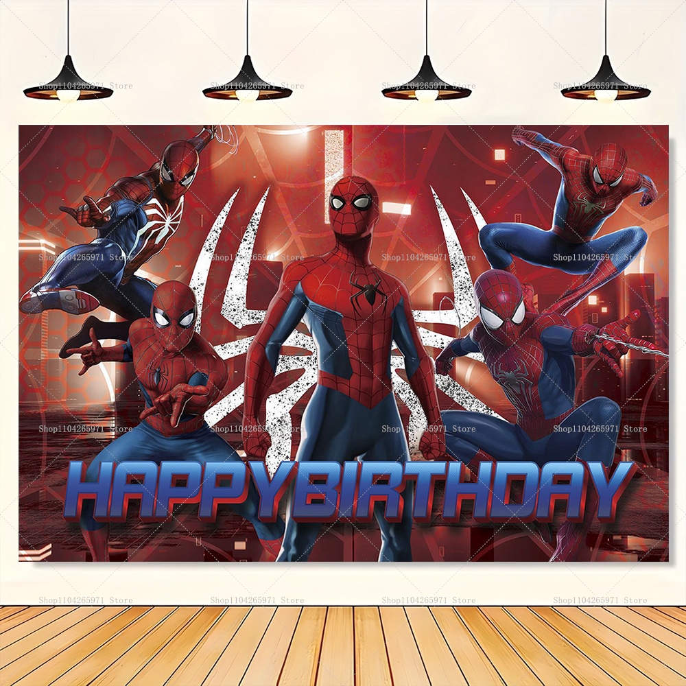 Spiderman Superhero Backdrop B - Photography Architecture ulasan dan harga
