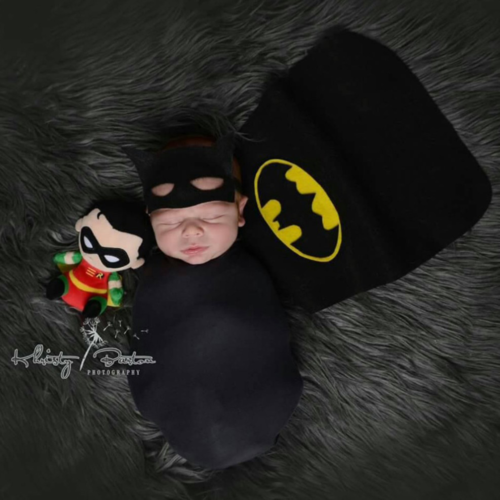 Newborn Baby Batman Cape and W - Photography Outfits ulasan dan harga