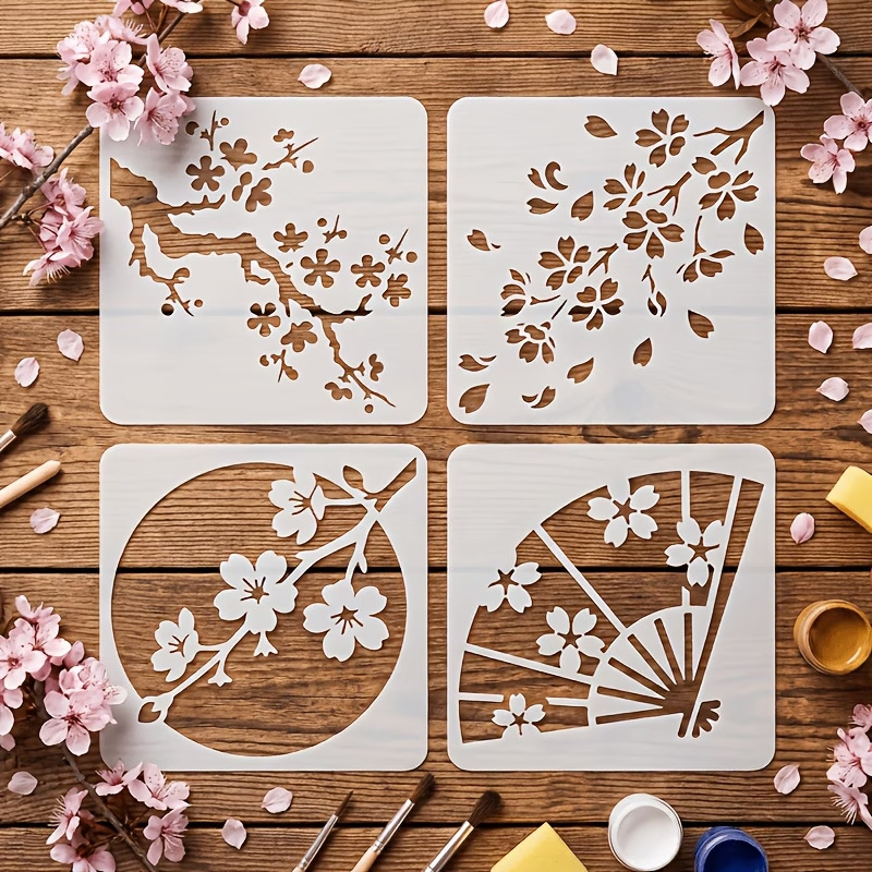 4PCS Japanese Cherry Blossom S - Photography Model ulasan dan harga