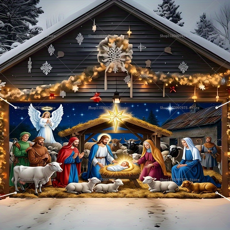 Christmas Nativity Scene Garag - Photography Architecture ulasan dan harga
