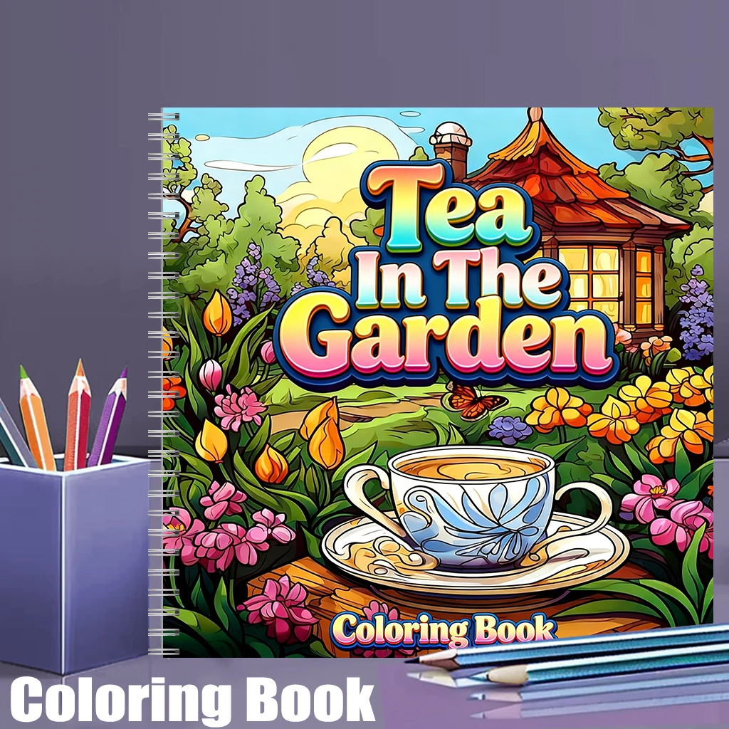 Tea In The Gardens Coloring Bo - Photography Of Book ulasan dan harga