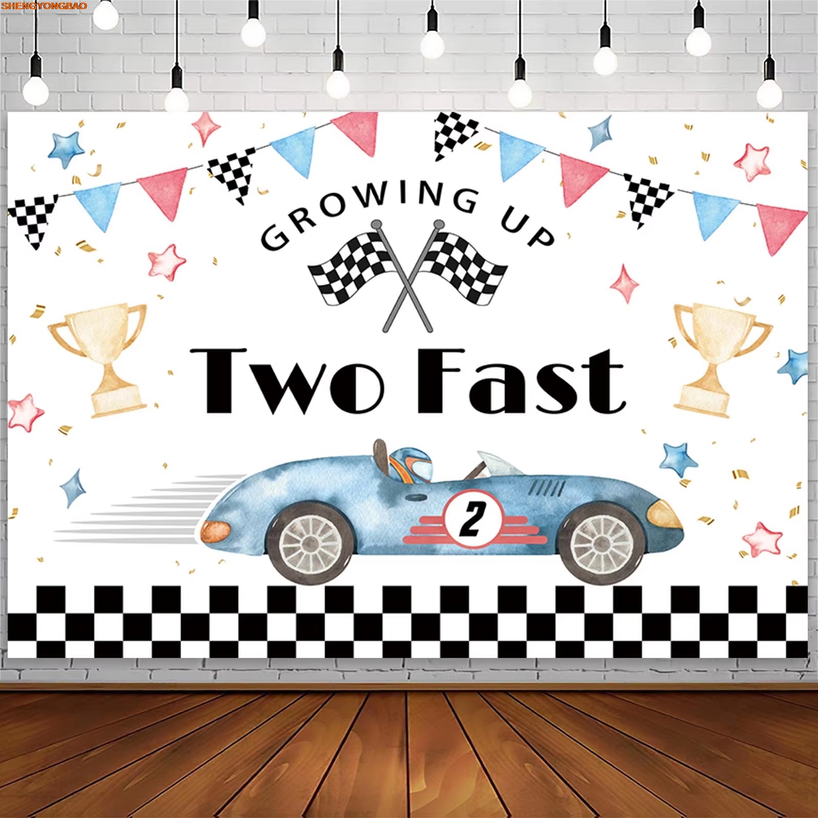 Racing Birthday Party Backdrop - Photography Competition ulasan dan harga
