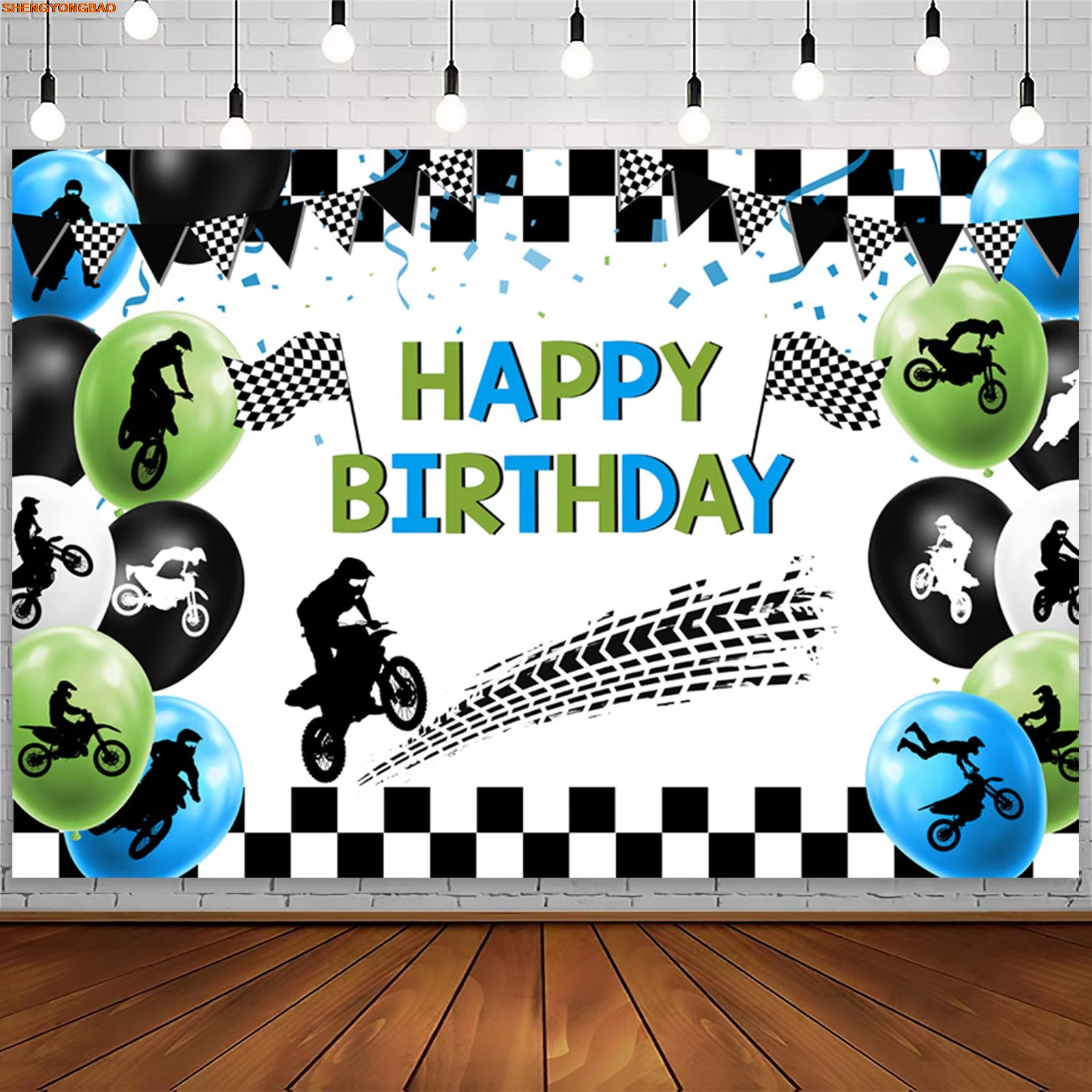 Racing Birthday Party Backdrop - Photography Competition ulasan dan harga